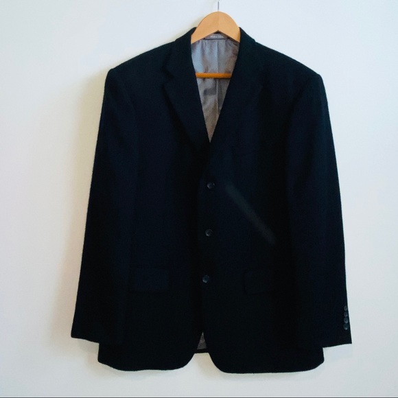 Vintage Dark Navy Versatile Wear Mens Blazer By Oscar De La Renta - Picture 2 of 8
